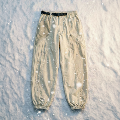 Cream Leaf Trail Pant